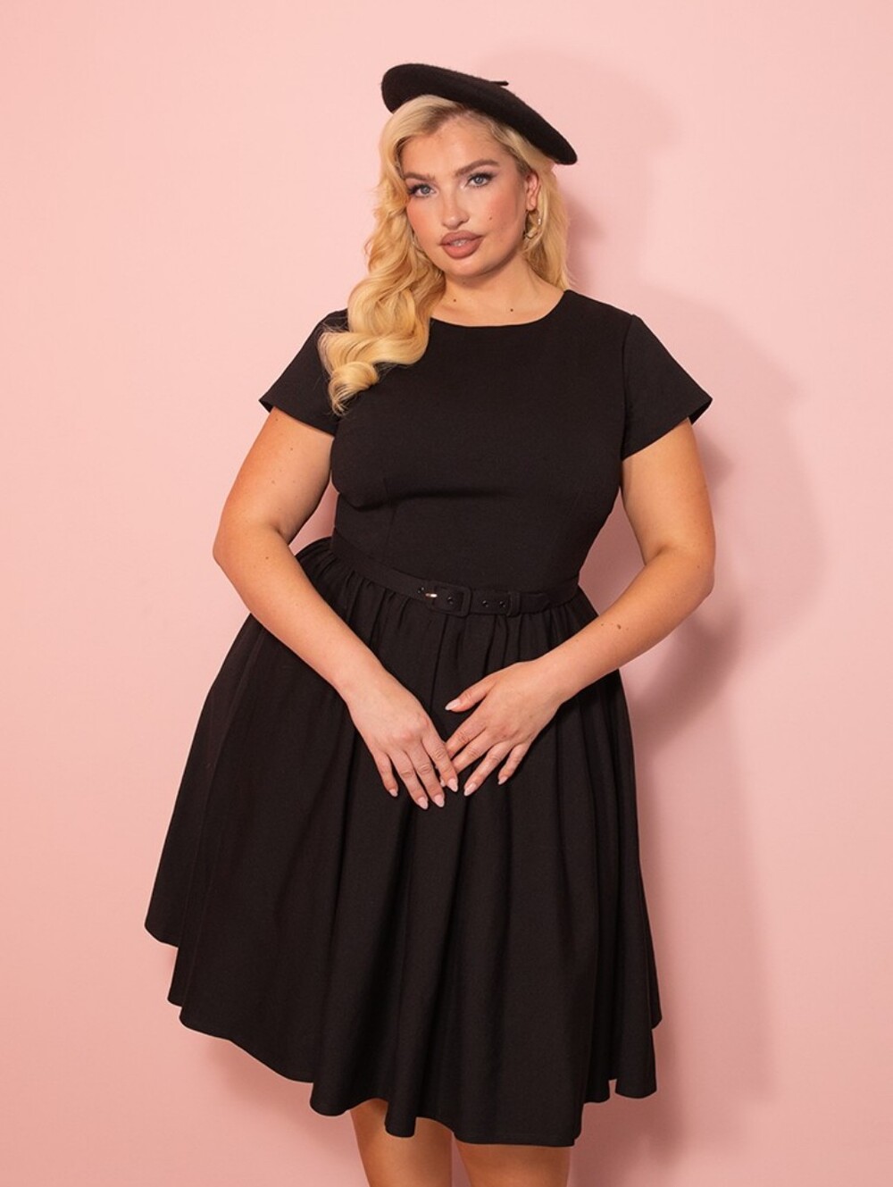 Avon Swing Dress In Black